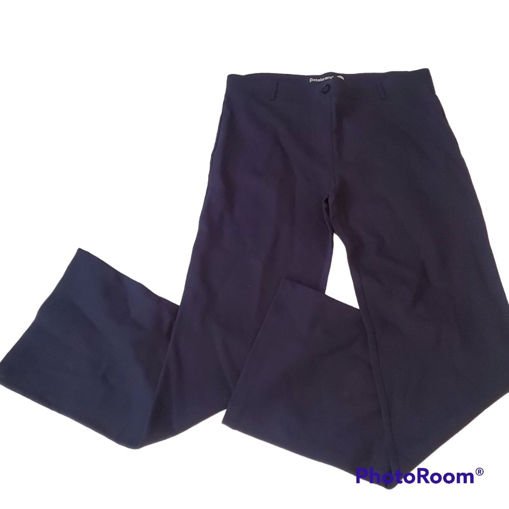 Betabrand navy blue classic career pant xl